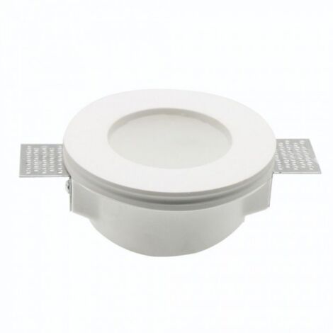V-tac faretto da incasso in gesso rotondo bianco gu10 vt-801rd 3692