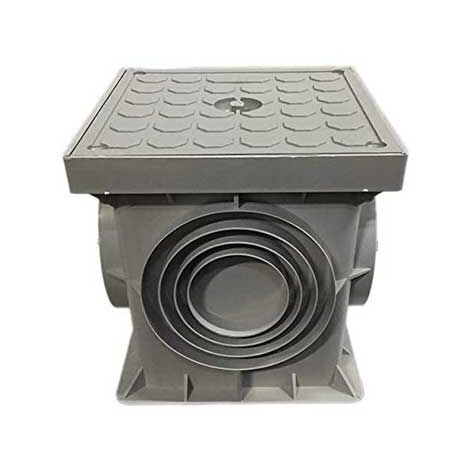 Pozzetto completo di coperchio 20x20cm in polipropilene FAEG - FG10400