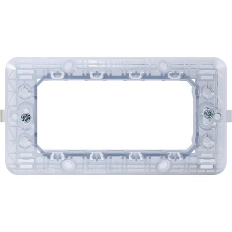 Supporto per placca a 4 moduli, serie Solar, compatibile con serie BTicino Matix - Ettroit MT0204