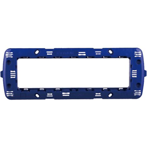 Supporto per placca a 7 moduli, serie Space, compatibile con serie BTicino Living - Ettroit LN0207