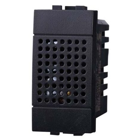 Interruttore con sensore di rilevamento acustico compatibile Bticino Livinglight colore nero