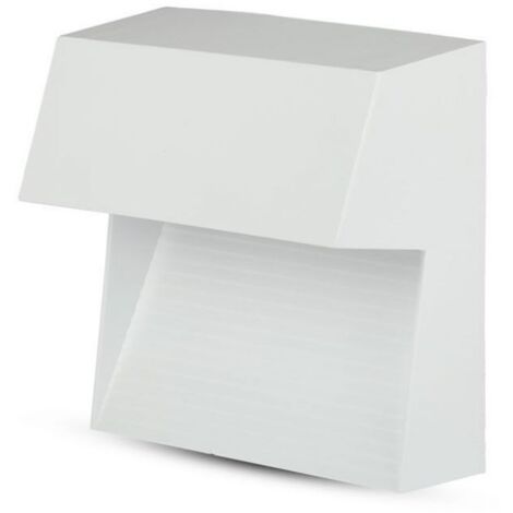 V-TAC VT-1172 Lampada applique LED 3W parete segnapasso quadrato bianco IP65 bianco caldo 3000K - SKU 1402