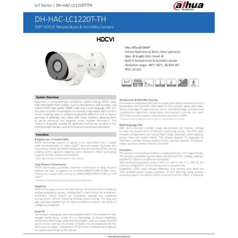 Telecamera Bullet WI-FI IP Dahua IPC-HFW1230DS-SAW M-0020518 2mpx