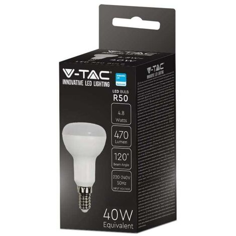 Lampadine LED Riflettore R50 Attacco E14, 7.2W Equivalente a 60W, Luce Bianca Ca