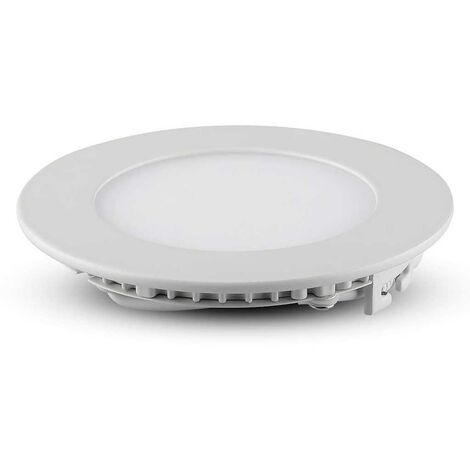 Mini pannello led tondo v-tac da incasso 18w 6400k vt-1807rd-n -4862- 214862