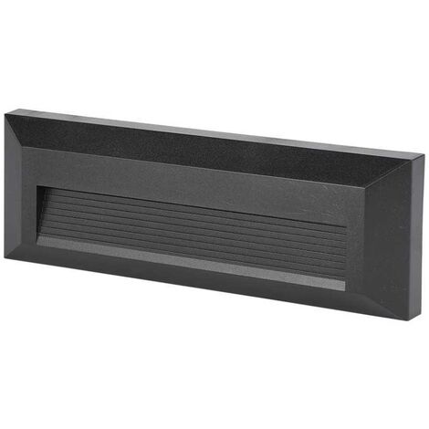 Segnapasso led v-tac rettangolare 3w 3000k nero vt-1162-b-n -1329 - 211329
