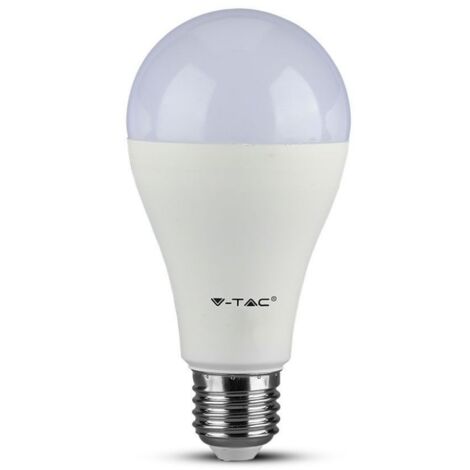 V-TAC Lampadina LED Chip Samsung Attacco E27 da 15W A65 Bianco Caldo