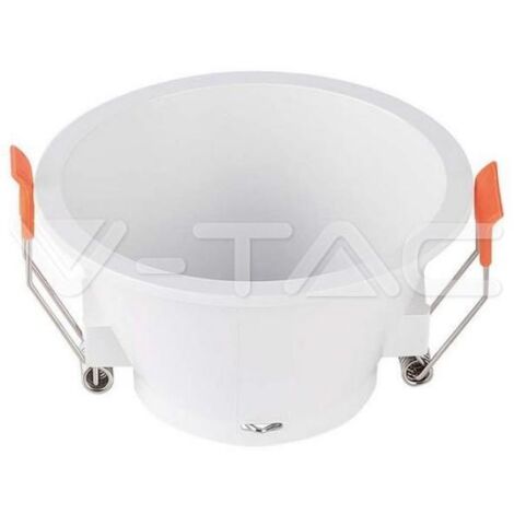 Porta faretto da incasso v-tac rotondo gu10 bianco vt-925 - 6636