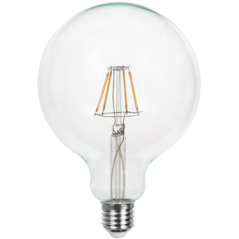 V-TAC VT-1979 Lampadina globo LED E27 in vetro trasparente filamento 10W G125 3000K - 214422