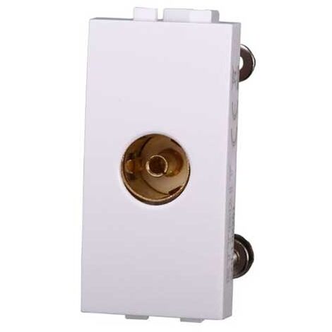 Connettore Presa TV Terminale Femmina Colore BIANCO Compatibile Con Bticino Living Light