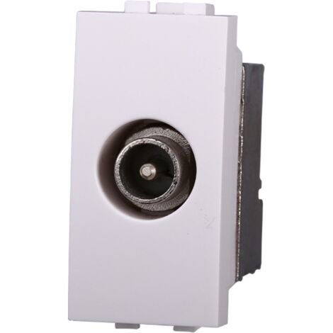 Ettroit Serie Space Presa Tv Connettore Maschio Bianca Compatibile Bticino Living LB2250