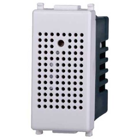 Interruttore con sensore di rilevamento acustico compatibile Vimar Plana colore bianco Ettroit EV1701