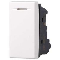 Pulsante unipolare 1P 10A compatibile Bticino Axolute colore bianco Ettroit AB1001
