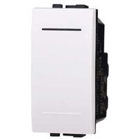 Interruttore unipolare 1P 16A compatibile Bticino Livinglight colore bianco