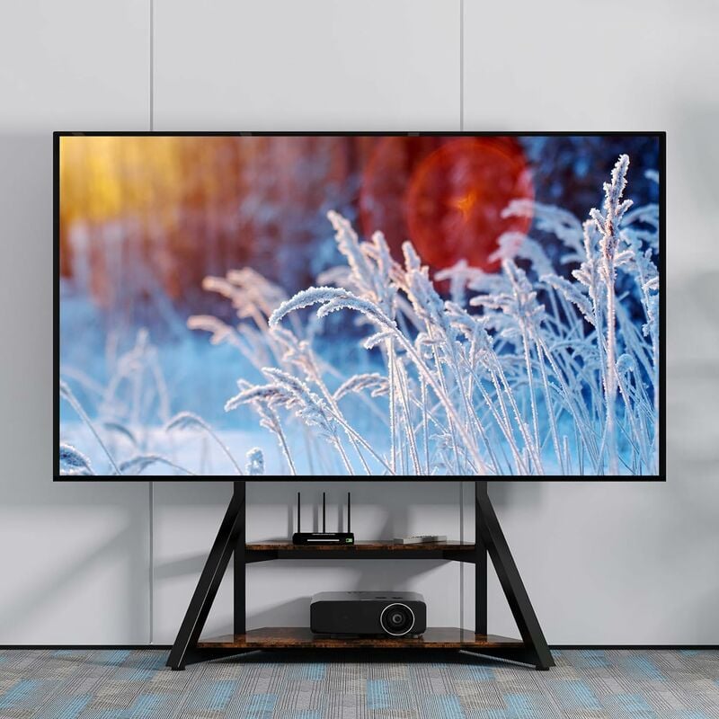 Soporte TV Pie de altura ajustable inclinable para pantallas planos y  curvos de 32-65 pulgadas VESA 600 400 UNHO