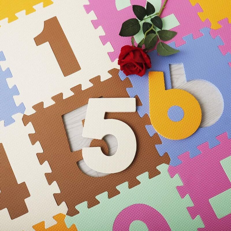 Alfombra Puzzle Infantil KOKOBOX De 36 Piezas | Tapete De Juegos De EVA De 143x143 Cm, Antideslizante Y Acolchado, Ideal Para Gatear Y Aprender, Con Diseño De Dinosaurio