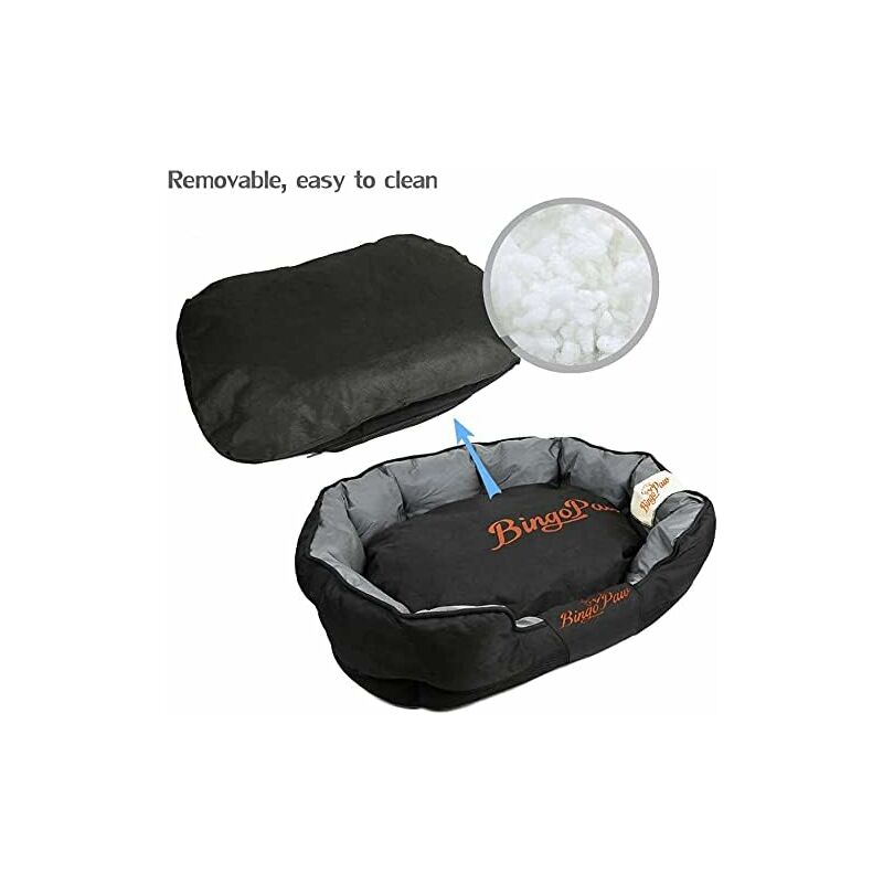 BingoPaw Cama Perro Grande Ortopedica 100x75x8 cm con Bordes y Funda  Impermeable Lavable Desenfundable y Espuma Viscoelastica Cama de Perro  Antiestres para Invierno Colchon Colchoneta Sofa Perro : :  Productos para mascotas