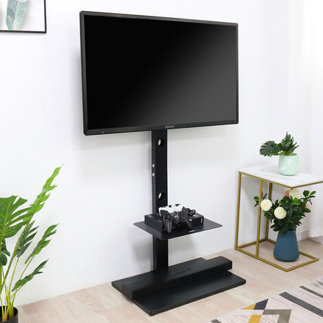 Soporte TV Pie de altura ajustable inclinable para pantallas