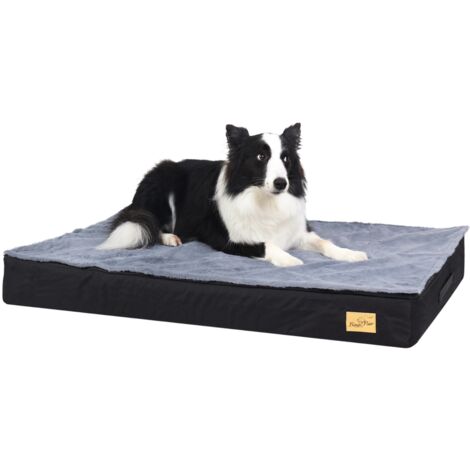BingoPaw Cama Perro Grande Desenfundable Desenfundable Lavable Colchoneta de Espuma Ortopedica, L 92x56x8cm