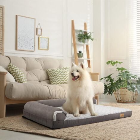 BingoPaw Cama Perro Grande Ortopedica Colchonetas Impermeable Sofa Perros  Desenfundable Lavable, 120x90x25cm, XL, Gris