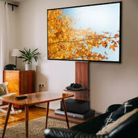 Soporte TV Pie de altura ajustable inclinable para pantallas planos y  curvos de 32-65 pulgadas VESA 600 400 UNHO