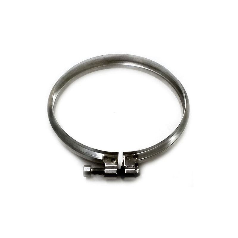 Fascetta di bloccaggio canna fumaria DN 080 tubo acciaio inox 316