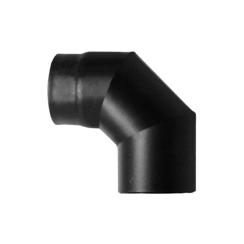 Curva 90 DN 120 smaltato 600 gradi stufa a legna CE Made in Italy