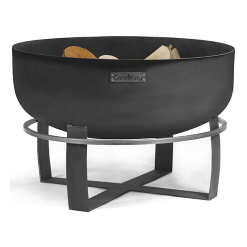 Cook King Braciere Haiti In Acciaio - Diametro 80 Cm Per Giardino E Terrazza