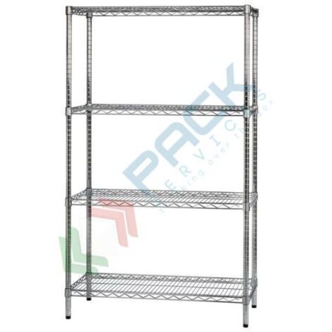 Scaffale In Metallo 4 Ripiani 453 Kg - Resistente E Regolabile Per Garage, Cucina, Bagno. Dimensioni: 39,9x85,1x151,1 Cm. Nero. - 4