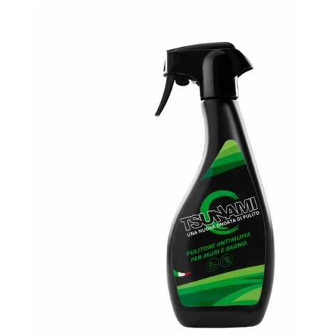Pulitore detergente antimuffa professionale bagno muri docce pareti Tsunami spray 500 ml. casa ufficio negozio