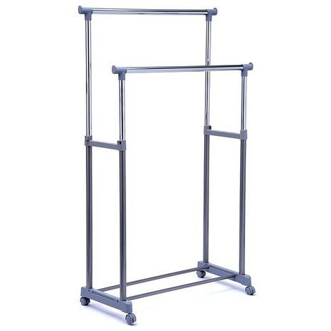 Stender grigio/cromo doppio ed estensibile
