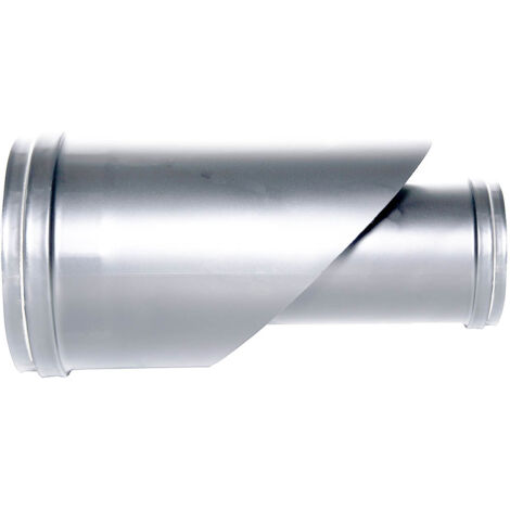 Canna fumaria tubo coassiale Raccordo coassiale INOX D. 80/130 CE in acciaio 316 per stufa pellet Made in Italy UNI 1856/2