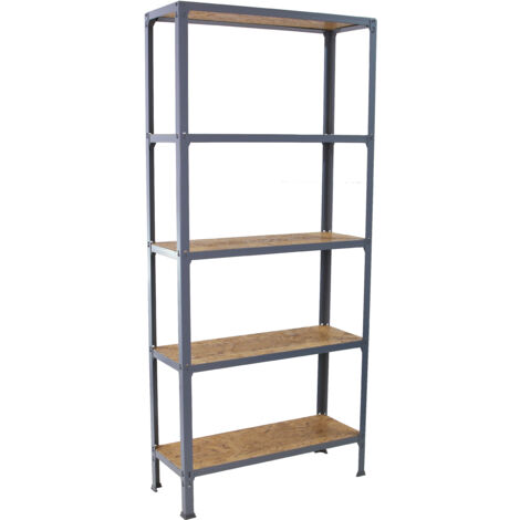 Simonhome Click Wood Mini 5/300 Mensola Grigia 5 Livelli (1/2)