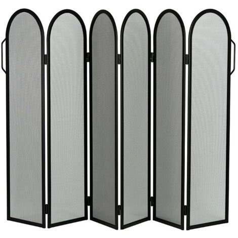 Parastufa acciaio nero 6 ante componibili h.85 l.135 cm. Made in Italy
