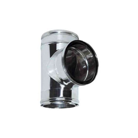 CANNA FUMARIA ACCIAIO INOX diametro 120 mm NERO