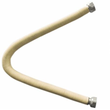 Tubo flessibile estensibile inox 3/4'' FF 500-1000 mm. ricoperto giallo
