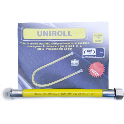 Tubo Flessibile In Acciaio Inox Per Canne Fumarie - DN 150 Mm, Lunghezza 1 Metro