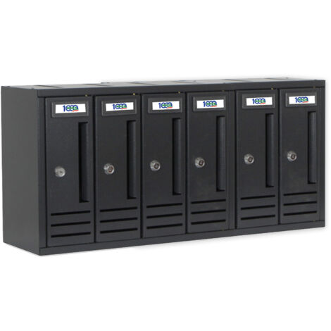 CASSETTA POSTALE COMPO 6 62X18X30 CM ANTRACITE (1/5)