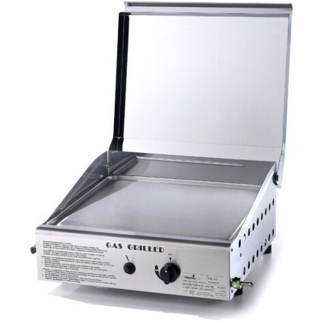 Barbecue Piastra di Cottura in Acciaio a Gas GPL  Made in Italy (1/2)