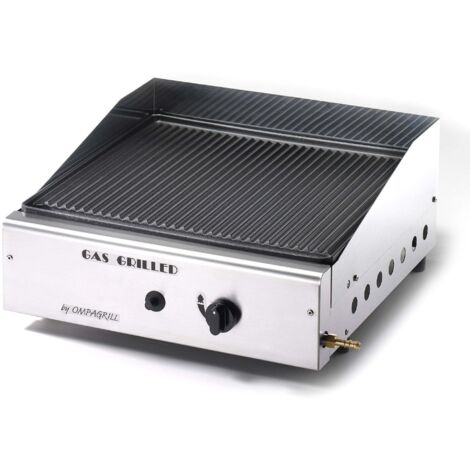 Barbecue a gas GPL piastra in ghisa vetrificata Made in Italy (1/2)