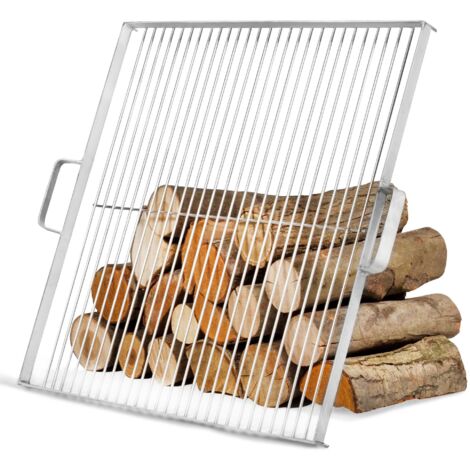 Barbecue Griglia in Acciaio Inox 58x58 cm per braciere 80 e 70x70 cm