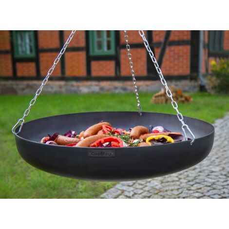 Barbecue Wok in acciaio naturale da 70 cm