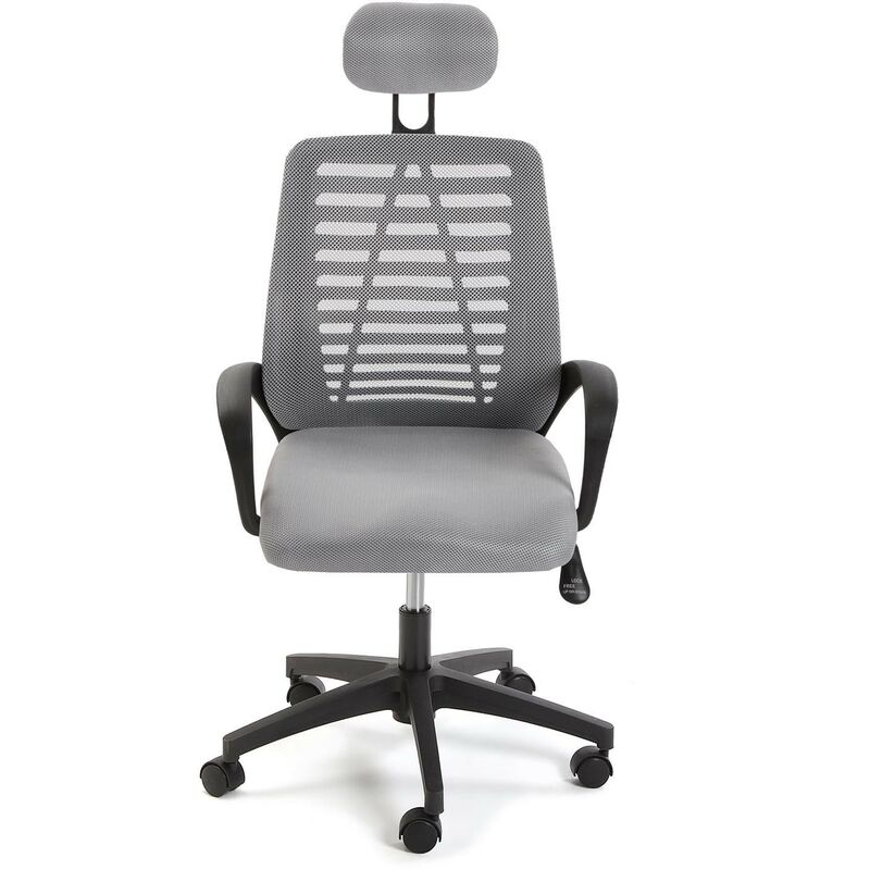 Silla de oficina regulable en altura en color gris, modelo "ECOPLUS"