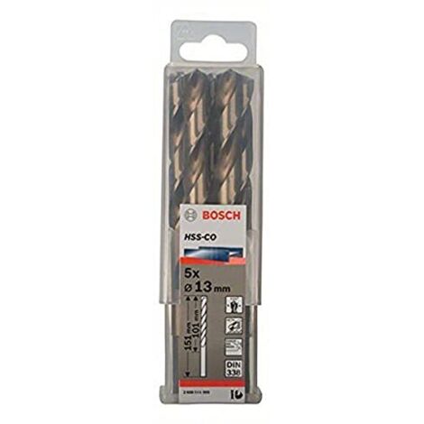 Bosch professional bosc 5 metallbohrer hss-co 13x101x151mm 2608585905 3165140521406 (1/4)