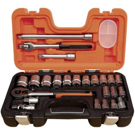 Set di chiavi a bussola Bahco 24 pezzi 1/2 " S240 in acciaio al cromo vanadio