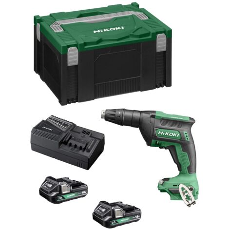 Avvitatore per Cartongesso HIKOKI W18DAWAZ (2 x 2,0 Ah + UC18YFSL + Valigetta HSCIII)