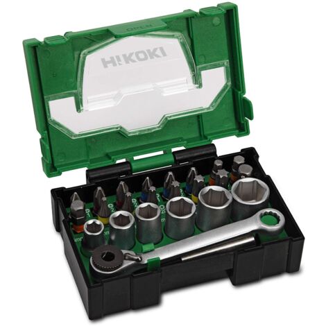Set di bussole e bit per avvitare HIKOKI 40030020 (24 pezzi)