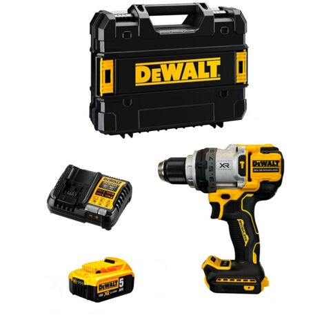 Trapano a Percussione DeWALT DCD1007P1T (1 x 5,0 Ah + DCB1104 + TSTAK II)