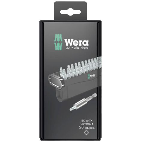 Set di inserti per avvitare WERA Bit-Check TX Universal 1 SB (30 pezzi)