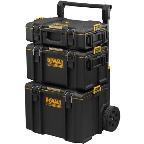 Dewalt – Tornio su ruote 2 set – Cassetta portautensili mobile – Chiusura facile – Resistente all'acqua e alla polvere IP65 – Ruote da 8 pollici (1/10)